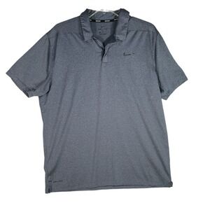 Nike Golf GR Supra Golf Polo XXL  2XL Gray Dri-fit JW Marriot Resort Las Vegas